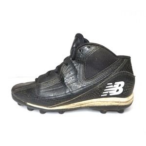 New Balance 447 Boys Youth Size 4 Football Lacrosse Cleats Shoes YF447MBK Black